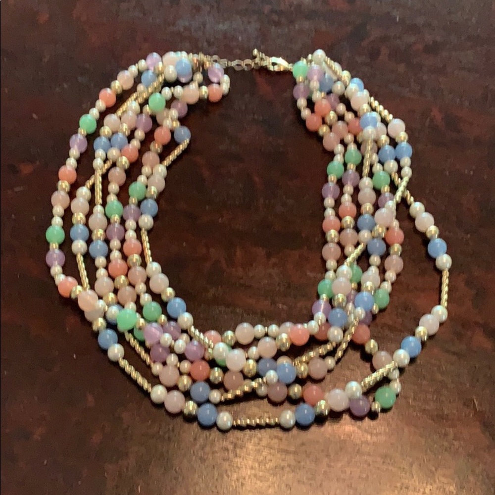 Multi strand necklace.